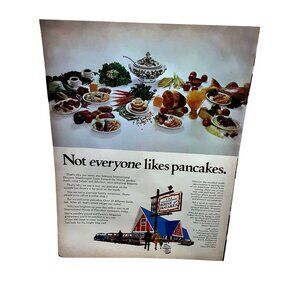 1970 International House of Pancakes Vintage Print Ad Retro Restaurant Art